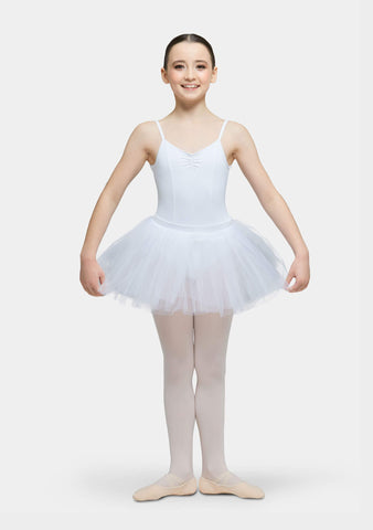 Dance model wearing Tutu Skirt by Studio 7 Dancewear White  front view