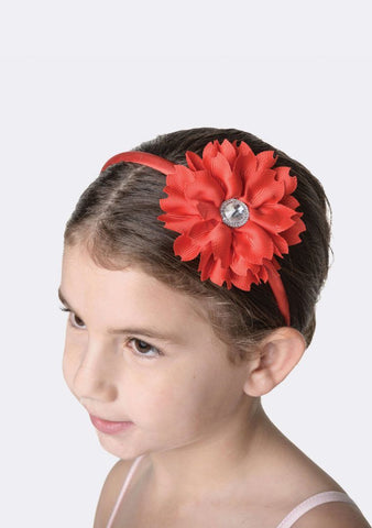 Flower Jewel Headband hair-accessories Studio 7 Dancewear Red 