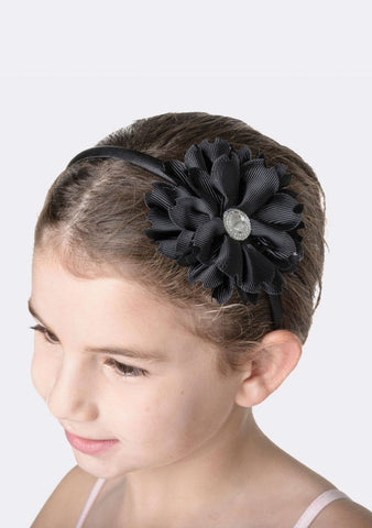 Flower Jewel Headband hair-accessories Studio 7 Dancewear Black 
