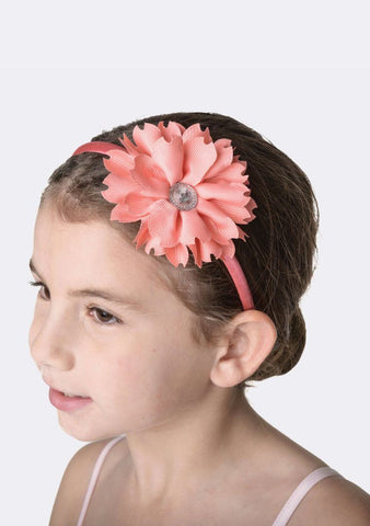 Flower Jewel Headband hair-accessories Studio 7 Dancewear Coral 