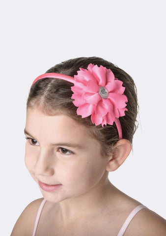 Flower Jewel Headband hair-accessories Studio 7 Dancewear Hot Pink 