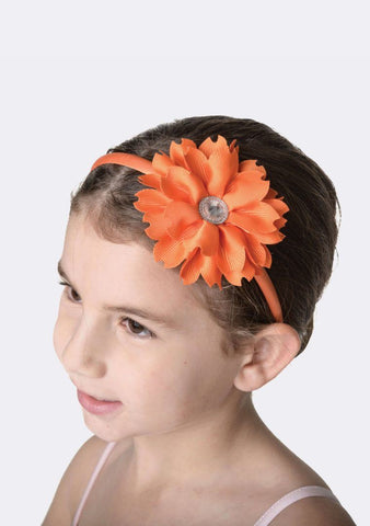 Flower Jewel Headband hair-accessories Studio 7 Dancewear Orange 