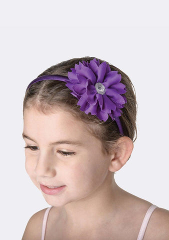 Flower Jewel Headband hair-accessories Studio 7 Dancewear Purple 