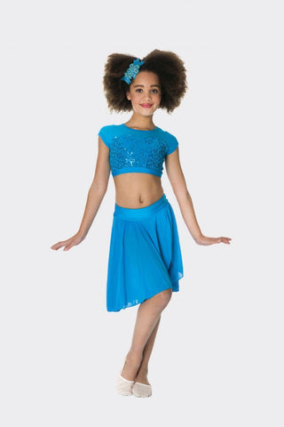 Inspire Mesh Skirt (Child) bottoms Studio 7 Dancewear Turquoise Medium 