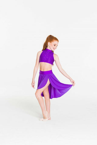 Inspire Mesh Skirt (Child) bottoms Studio 7 Dancewear Purple Medium 