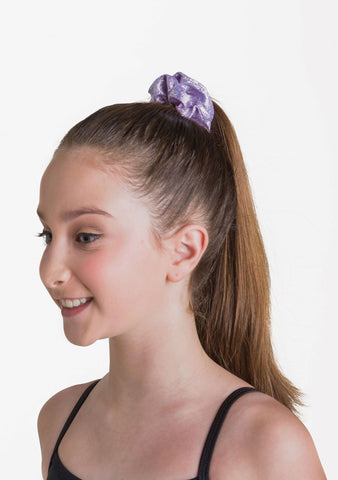 Metallic Scrunchie hair-accessories Studio 7 Dancewear Lilac 