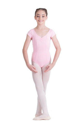 Lucinda Cap Sleeve Leotard (Child) leotards Studio 7 Dancewear Ballet Pink X-Large 