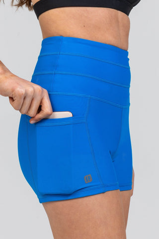 On The Go Short - Energize (Child/Adult) bottoms Sylvia P Atlantic Blue Child 6 