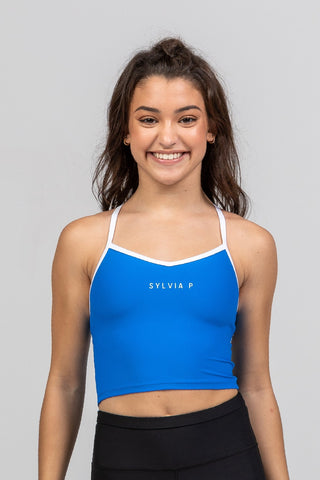 The Original Cropped Singlet - Energize (Child/Adult) tops Sylvia P Atlantic Blue Child 6 